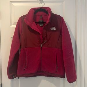 North Face Denali Fleece Polartec, full-zip, berry, size small